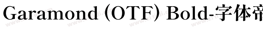 Garamond (OTF) Bold字体转换